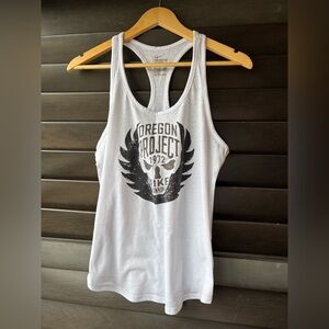 Nike Oregon Project 1972 Nike Running White Women's Tank Top Medium Rare